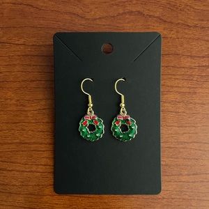 Christmas Wreath Earrings